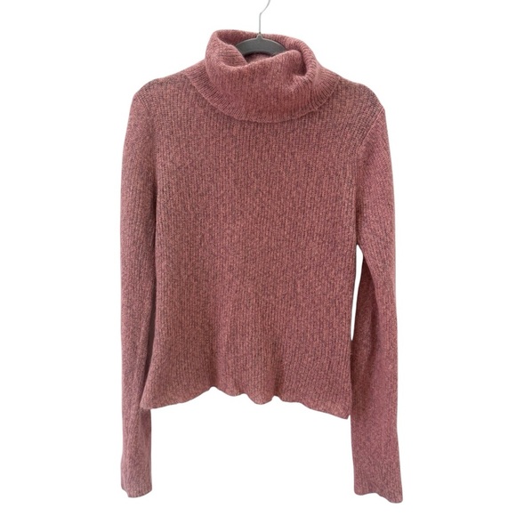 Vintage Free People y2k Mohair Blend Turtleneck Sweater Size Large - Picture 1 of 6